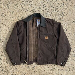 VTG Carhartt Detroit Jacket Blanket Lined Mens Small J97 DKB 2008
